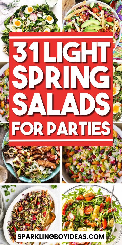 Dive into the season with our best healthy spring salad recipes for dinner! Discover fresh and healthy salad recipes, bursting with the flavors of spring vegetables and fruits. From strawberry salads, bacon salad, and goat cheese salad to layered salad recipes and spring pasta salad recipes too. Perfect for easter brunch or a light easter dinner, these easter salad recipes are sure to impress. Embrace the season with our low-calorie, Mediterranean salads,  #GlobalSaladInspirations Spring Pasta Salad Recipes, Strawberry Salads, Mediterranean Salads, Easter Salad Recipes, Spring Pasta Salad, Easter Salad, Layered Salad Recipes, Spring Pasta, Salad Inspiration