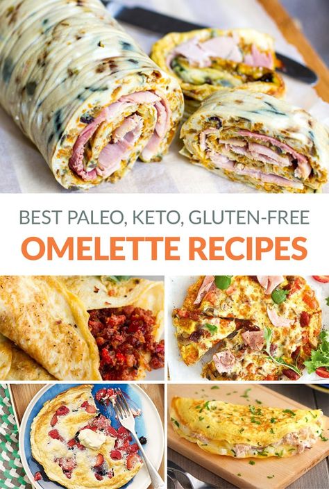 Best Paleo Omelette Recipes (Keto, Gluten-free, Whole30 options including sweet versions) #omelette #omelettes #eggs #eggrecipes #breakfast #paleo #glutenfree #keto #paleorecipes Paleo Omelette, Omelette Recipes, Sweet Potato Frittata, Omelette Recipe Easy, Breakfast Paleo, Snacks Under 100 Calories, Fit For Life, Healthy Sweet Snacks, Omelette Recipe