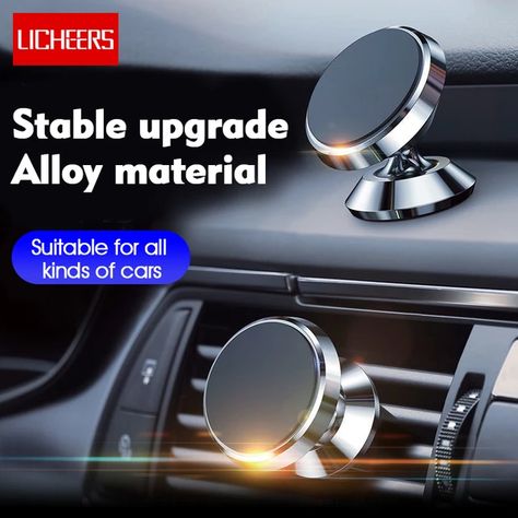 LCHEERS Car Phone Holder Magnetic Universal Magnet Phone Mount For iPhone X Xs 12 Max Samsung Car Mobile Cell Phone Holder Stand _ - AliExpress Mobile Phone Mount, Cell Phone Holder, Car Phone Holder, Audi Logo, Van Life, Iphone X, Phone Holder, Cell Phone, Magnets