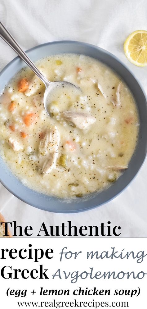 Greek Soups, Greek Avgolemono Soup, Greek Goodness, Greek Soup, Lemon Rice Soup, Avgolemono Soup, Easter Foods, Greek Christmas, Lemon Chicken Soup