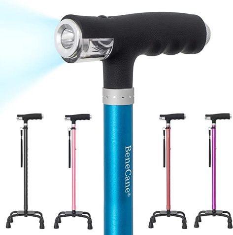 BeneCane Quad Cane Walking Cane with Two Led Lights with Big Base T Handle＆Lightweight Adjustable Walking Stick Four Pronged Sturdy for Men and Women Visit the BeneCane Store 4.4 4.4 out of 5 stars 704 ratings | 15 answered questions -17% $49.99 List Price: $59.99 Fire Pit Table Cover, Quad Cane, Gas Fire Pit Table, Above Ground Swimming Pools, Stair Steps, Walking Cane, Walking Canes, Fire Pit Table, Gas Firepit