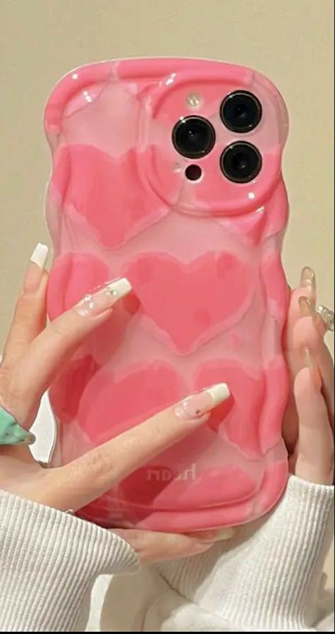 Cute Pink Iphone Cases, Cute Phone Cases Aesthetic Pink, Pink Phone Cases Aesthetic, Phone Case Diy Paint, Pink Phone, Iphone Obsession, Pink Iphone Cases, Iphone Cases Cute, Pretty Iphone Cases