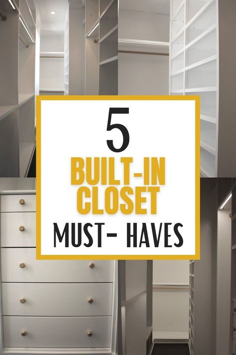 Closet Organization for Accessories: Home Decor and Interior Design Ideas Walk In Closet Must Haves, Master Closet Must Haves, Master Closet Design With Mirror, Closet Cabinet Ideas Built Ins, Best Walk In Closet Design, Closet Organization Ideas With Mirror, Closets By Design Walk In, Small Master Closet Layout, Closet Organization Ideas With Vanity