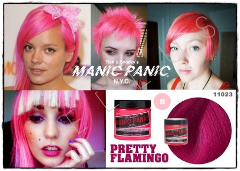 Manic Panic Classic Pretty Flamingo  Vellus Hair Studio 83A Tanjong Pagar Road S(088504) Tel: 62246566 Manic Panic Hair Dye, Vellus Hair, Manic Panic, Amazing Hair, Hair Coloring, Colored Hair, Hair Studio, Good Hair Day, Rainbow Hair