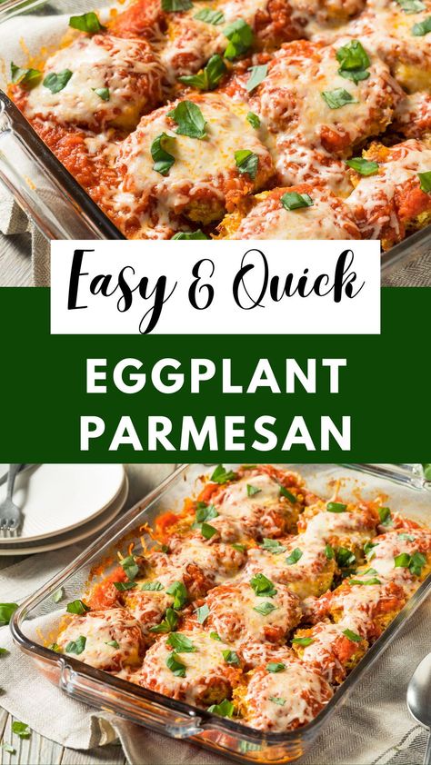 Healthy Eggplant Parmesan, Healthy Eggplant, Eggplant Recipes Parmesan, Slender Kitchen, Eggplant Dishes, Baked Eggplant, Eggplant Parmesan, Eggplant Recipes, Vegetarian Dinner