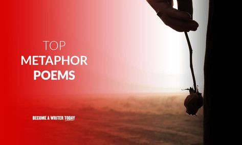 An extended metaphor can impact poetry. From William Shakespeare to Langston Hughes and from Sylvia Plath to Emily Dickinson, numerous famous authors throughout history have used metaphor and simile poems to make an impact on the reader. Take a look at a few of the top examples of metaphor poems below. #poetry #metaphorpoetry #metaphorpoems https://becomeawritertoday.com/top-10-metaphor-poems/ Metaphor Poem, Extended Metaphor, Metaphor Poems, Simile Poems, Types Of Poems, Most Famous Poems, Similes And Metaphors, Langston Hughes, Famous Poets