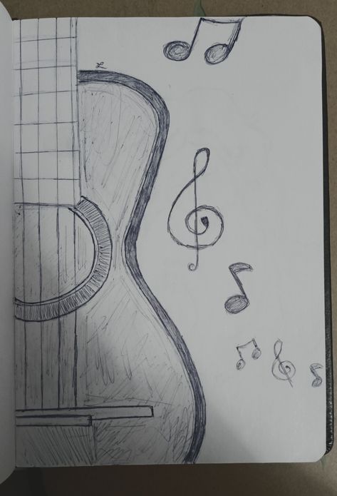 Simple Drawings Aesthetic Music, Music Easy Drawings, Music Drawings Ideas Creative, Music Related Drawings Easy, Pencil Art Drawings Music, Mini Canvas Art Music, Music Sketch, Drawing Videos For Kids, Guitar Drawing