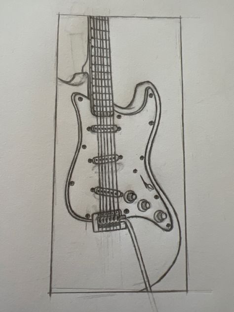 Guitar Drawing Sketches, Guitar Pose Reference Drawing, Simple Guitar Drawing, Guitar Pose Reference, Drawing Guitar, Guitar Pose, Simple Guitar, Pose Reference Drawing, Guitar Drawing