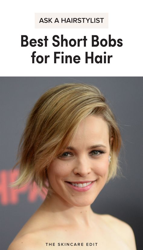 The Best Short Bob Haircuts for Fine Hair Choppy Bob Hairstyles For Fine Hair, Fine Flat Hair, Straight Bob Hairstyles, Short Hairstyles Fine, Fine Straight Hair, Chin Length Hair, Bob Haircut For Fine Hair, Bob Hairstyles For Fine Hair, Flat Hair