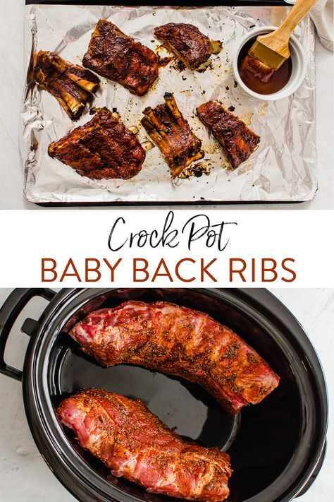 Ribs In Crockpot Then Oven, Crockpot Ribs Without Bbq Sauce, Easy Baby Back Ribs In Crock Pot, Crock Pot Baby Back Ribs Slow Cooker, Pork Baby Back Ribs Crock Pot, Crock Pot Ribs Recipe Slow Cooker, Slow Cooker Ribs Crock Pots, Baby Back Ribs In Crock Pot, Crock Pot Baby Back Ribs