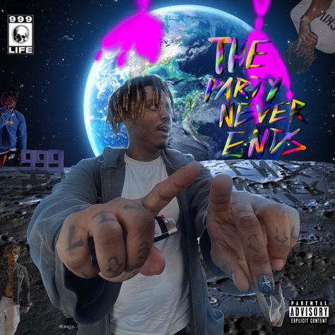 Juice WRLD The Party Never Ends album cover The Party Never Ends Juice Wrld Cover, The Party Never Ends Juice Wrld, The Party Never Ends, Dope Wallpaper, Bf Gift, Album Concept, Dope Wallpaper Iphone, Best Rapper Ever, Wrld 999