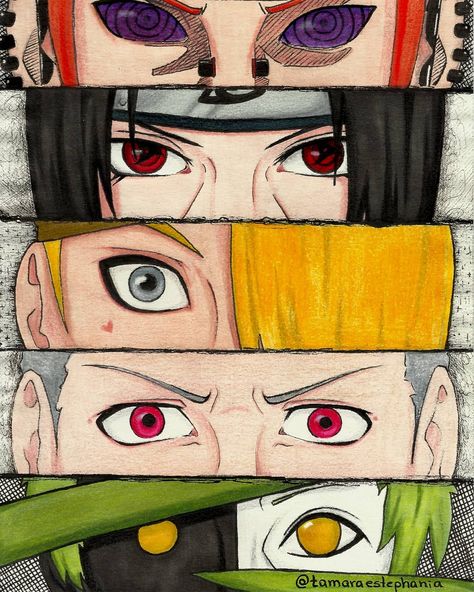 Akatsuki Eyes, Sketch Naruto, Naruto Eyes, Eyes Drawing, Naruto Fan Art, Anime Akatsuki, Pencil Art Drawings, Itachi Uchiha, Anime Eyes