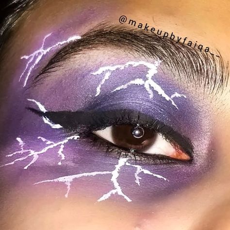 Zeus inspired makeup ⚡ Inspired Makeup, Makeup Inspiration, Septum Ring, Halloween Face, Face Makeup, Halloween Face Makeup, Nose Ring, Makeup, Make Up