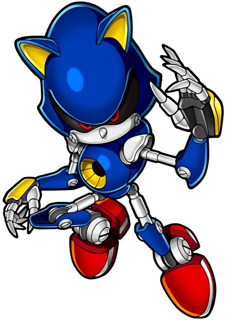 Metal Sonic is a robotic Sonic created by Dr. Robotnik and has appeared in various Sonic games and spin-offs. Big The Cat, Sonic Dash, Metal Sonic, Giant Bomb, Sonic Mania, Rouge The Bat, Classic Sonic, Sonic Heroes, Silver The Hedgehog