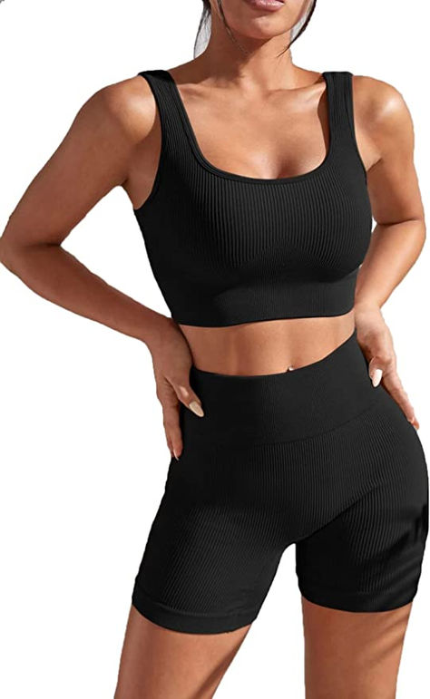 Yoga Workout Clothes, Estilo Fitness, Workout Sets, Yoga Set, Gym Leggings, Sports Suit, Wide Waistband, Gym Wear, Yoga Women