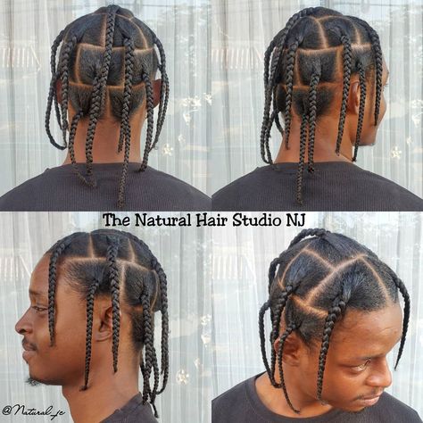 Box Braids Extensions Men, Jumbo Braids Men, Men's Box Braids, Large Box Braids Men, Big Box Braids Men, Jumbo Box Braids Men, Male Box Braids, Black Men Box Braids, Braids No Added Hair