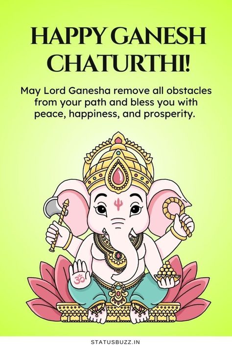 60+ Ganesh Chaturthi Wishes, Messages, Captions & Status - StatusBuzz Wishes Ganesh Chaturthi, Ganesh Wishes, Ganesh Chaturthi Messages, Fall Puns, Ganesh Chaturthi Greetings, Ganesh Chaturthi Wishes, Ganesh Chaturthi Status, Meldi Maa, Happy Ganesh Chaturthi Wishes