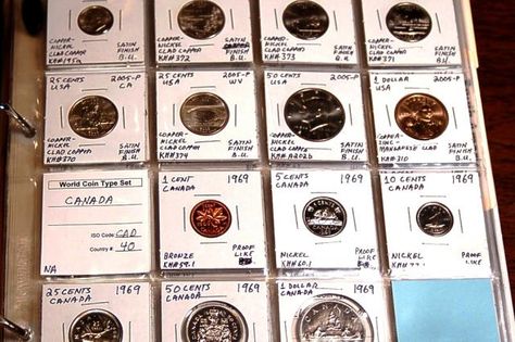 Coin Collecting Supplies for Every Collector: 2x2 Coin Holder Pages Canadian Currency, Silver Dollar Coin, Foreign Coins, Money Collection, Old Coins Worth Money, Collectible Coins, Rare Coins Worth Money, Coin Display, Valuable Coins