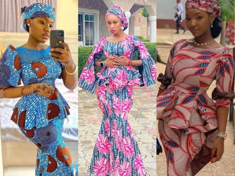 Muslim Ankara Style, Sallah Celebration, Ankara Styles For Teenage Girl, Ankara Dress Designs, Ankara Dress Styles, Ankara Designs, Muslim Style, Best African Dresses, African Fashion Women Clothing