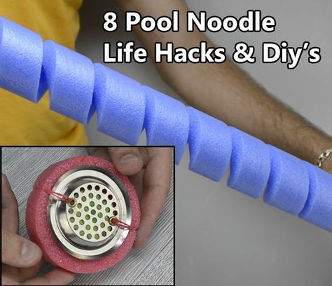 8 Pool Noodle Life Hacks & Diy's : 15 Steps (with Pictures) - Instructables Pool Noodle Ideas Life Hacks, Noodles Ideas, Pool Noodle Crafts, 8 Pool, Pool Noodle, Diy Pool, Pool Noodles, Diy Projects On A Budget, Simple Life Hacks