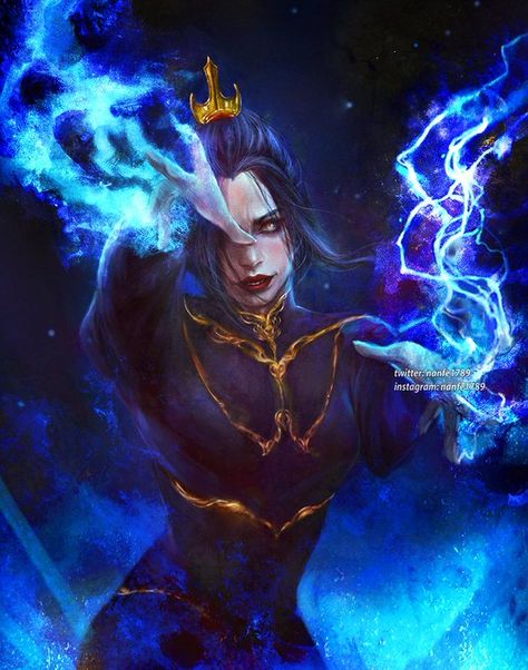 Fire Princess, Princess Azula, A Woman, Avatar, Hair, Gold, Blue, Black