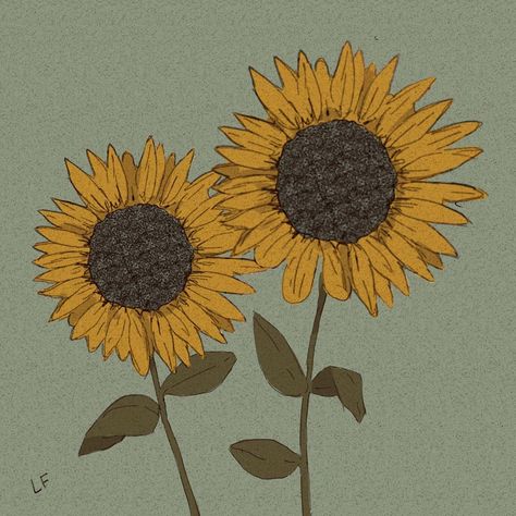 Libby Frame on Instagram: “Sunflower doods . . . . . #art #illustration #illustrationdaily #artistsontumblr #drawing #procreate #conceptart #illustrator #cute #sketch…” Aesthetic Sunflower Drawing, Libby Frame, Aesthetic Sunflower, Sunflower Sketches, Sunflower Illustration, Dibujos Aesthetic, Sunflower Drawing, Sunflower Wallpaper, Vintage Drawing