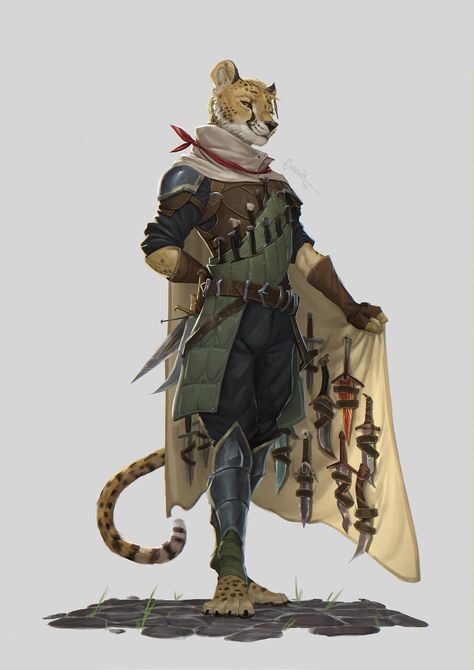 Living Armor Dnd, Rakshasa Dnd, Tabaxi Dnd, Dnd Tabaxi, Dnd Npc, Dnd Races, Heroic Fantasy, Dungeons And Dragons Characters, Dnd Art