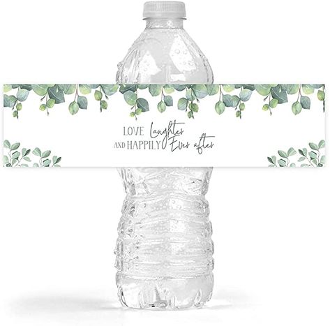 Water Bottle Labels Birthday, Wedding Bottle Labels, Digital Wedding Invitations Templates, Water Bottle Labels Wedding, Wedding Water Bottles, Gold Wedding Anniversary, Wedding Planning Decor, Water Wedding, Bottle Wrapping