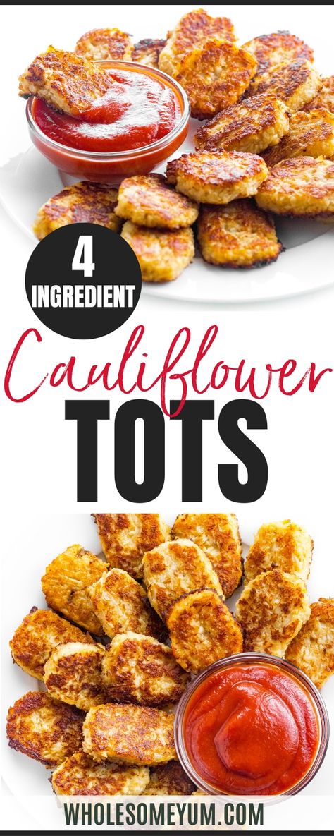 Cauliflower Recipes Low Carb, Keto Veggie Recipes, Low Carb Comfort Food, Whole Food Desserts, Cauliflower Tots, Eggs And Cheese, Lo Carb Recipes, Wholesome Yum, Healthy Low Carb