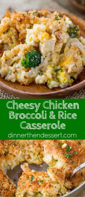 Cheesy Chicken Broccoli Rice Casserole with no canned products is the perfect one pan meal with a creamy sauce and crispy topping your whole family will enjoy. HolidayswithMinute AD @minutericeUS Chicken Broccoli Rice Cheese Casserole, Cheesy Chicken Broccoli Rice Casserole, Cheesy Chicken Broccoli Rice, Chicken Broccoli Rice Casserole, Chicken Broccoli Rice, One Pan Meal, Broccoli Rice Casserole, Cheesy Chicken Broccoli, Broccoli Rice