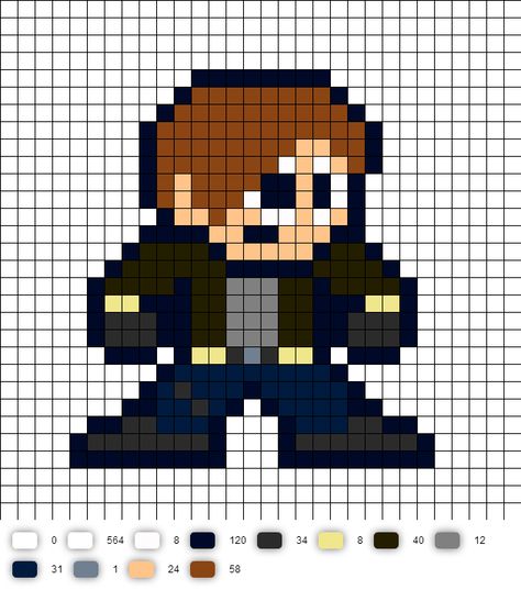 Resident Evil Leon Kennedy Perler Bead Pattern Video Game Crafts, Cross Stitch Games, Cross Stitch Necklace, Mega Man Art, Perler Ideas, Perler Art, Perler Bead Templates, Perler Crafts, Resident Evil Leon