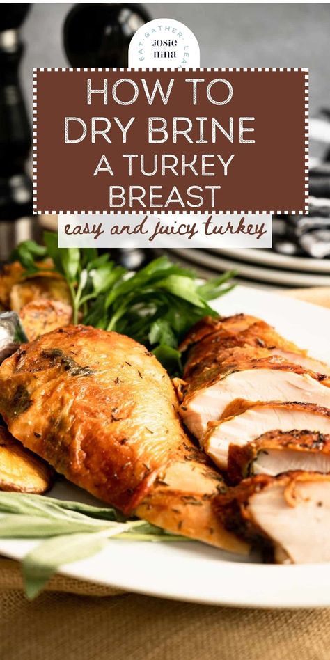 Juicy Thanksgiving Turkey, Dry Brine Turkey, Dry Brine, Turkey Brine Recipes, Roast Turkey Recipes, Perfect Turkey, Turkey Brine, Brine Recipe, Oven Roasted Turkey