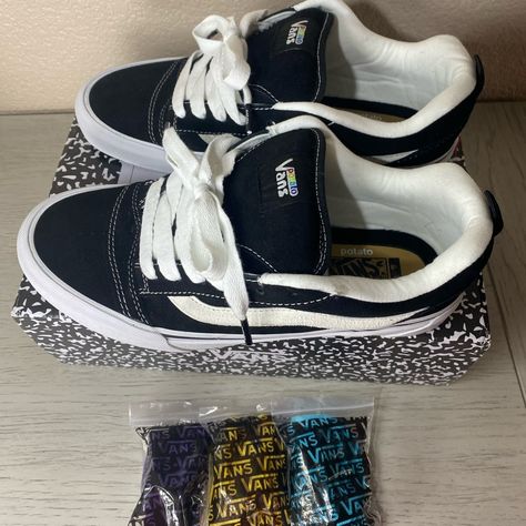 Vans Knu Skool Vr3 Lx X Imran Potato Low Black Size 9.5 Comes W/ Everything, Laces, Og All Gently Used Condition, Almost Brand New Bin: $200 Vans Potato, Imran Potato, Estilo Vans, Eminem Wallpapers, Fluffy Shoes, Green Flag, Tenis Vans, Vans Outfit, Jordan Shoes Retro