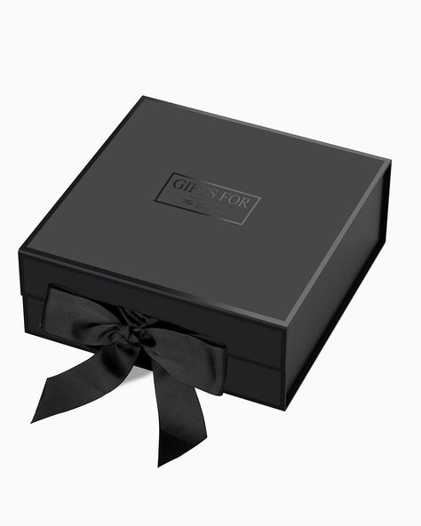 Black Jewelry Packaging, Black Bridesmaid Proposal, Groomsman Proposal Box, Mini Champagne Bottles, Black Bridesmaid, Gift Boxes With Lids, Large Gift Boxes, Gift Boxes For Women, Box With Ribbon