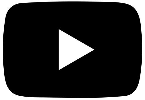 NEW YOUTUBE ICON BLACK PNG Video Icon Black, Logo Icon App Iphone Black, White Youtube Icon, Youtube Logo Png, Sr Logo, Youtube Icon, Youtube Banner Backgrounds, Black Png, Application Iphone