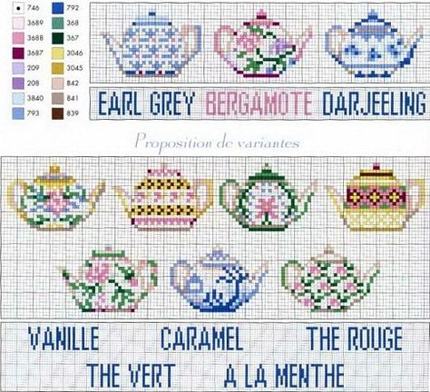 cross stitch chart Cross Stitch Kitchen, Cross Stitch Love, Cross Stitch Samplers, Cross Stitch Patterns Free, Free Cross Stitch, Cross Stitch Charts, Cross Stitch Chart, Delft, Cross Stitch Designs