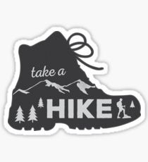 Take a Hike - Hiking Sticker Sticker Nature Stickers, Outdoor Stickers, Take A Hike, Water Bottle Stickers, Vans Old Skool Sneaker, Laptop Stickers, Cute Stickers, Sticker Design, Vinyl Decals