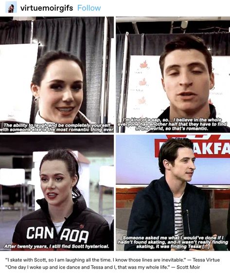 Scott And Tessa, Scotty T, Virtue Moir, Platonic Soulmates, Virtue And Moir, Tessa Virtue Scott Moir, Tessa And Scott, Tessa Virtue, Scott Moir