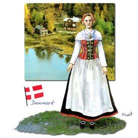 Long Skirt Outfits Aesthetic, Long Skirt Outfits For Summer, Nordic Folklore, Folklore Fashion, Danish Culture, Long Flowing Skirts, Long Skirt Outfits, Culture Clothing, German Women