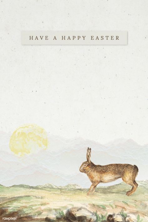 Vintage happy Easter template | free image by rawpixel.com / manotang Vintage Happy Easter, Bunny Background, Animal Frame, Frame Mockup Free, Easter Bunny Template, Festival Paint, Bunny Vintage, Easter Background, Easter Frame