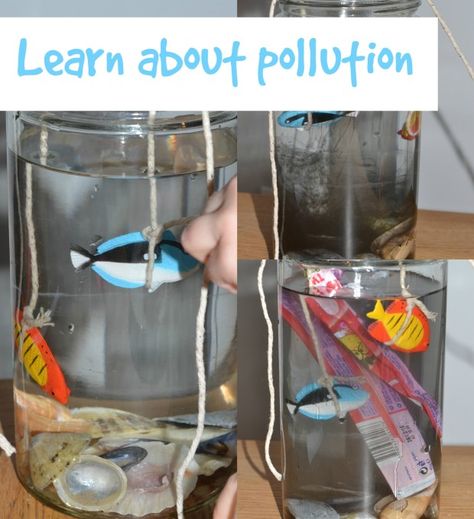 Fun sea pollution activity suitable for EYFS. Ocean Pollution Activity, Sea Pollution, Pollution Activities, Conservation Activities, Recycling Activities, Sea Activities, Eyfs Activities, Earth Hour, Ocean Pollution