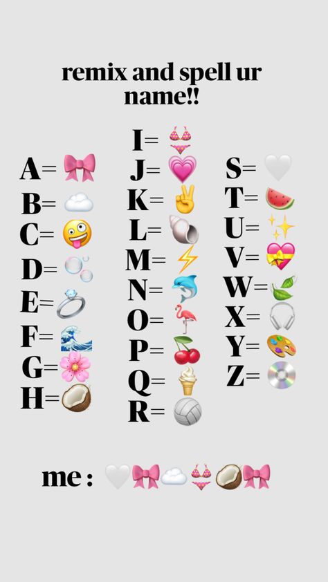 #preppy #myname #names #emojis #emoji Emoji Combos, Fashion Outfits, Quick Saves