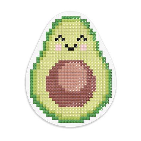 Freyja?Avocado?Diamond Painting?Kit Cute Avocado, Paper Art Craft, Perler Bead Art, Perler Patterns, Hama Beads, Paint Kit, Painting Patterns, Bead Art, Bead Crafts