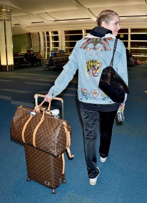 Stylish Women Have Brought One Thing to the Airport for Decades Louis Vuitton Duffle, Lv Keepall, Louis Vuitton Duffle Bag, Celebrity Bags, Luxury Travel Bag, Goyard Tote, Under Armour Sweatshirts, Vacay Vibes, Louis Vuitton Collection