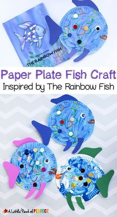 Paper Plate Fish Craft, Plate Fish Craft, Time Kindergarten, Paper Plate Fish, The Rainbow Fish, Balance Tattoo, Fish Craft, Science Activity, Sea Crafts