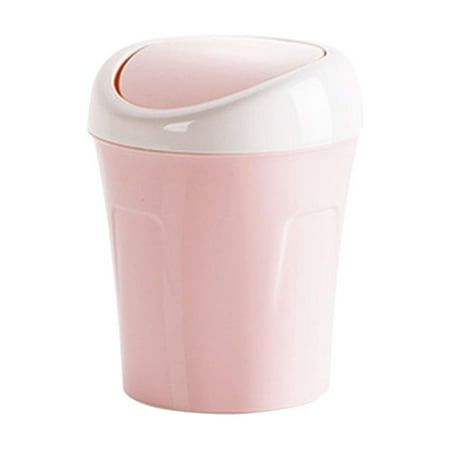 Guozer Mini Desktop Trash Can Home Kitchen Desk Trash Can With Lid Debris Storage Cleaning Push-type Double Bucket Hidden Garbage Bag Feature: Stuff: Plastic Product color: P-ink Product size: 17x13.5x8cm/6.7x5.3x3.15in Packing size: 17x13.5x8cm/6.7x5.3x3.15in Net weight126g/0.28lbs Gross weight: 126g/0.28lbs Description: Great decoration: mini trash can specially designed for desks and dressing tables. Slim outward design, ideal for placing in the corner of the desktop or on the wall, beautiful and does not take up space. Good Material: The material is long-wearing, with rounded edges, no burrs, no odor, and easy to clean. Small size: It is small in size so it does not take up much space. Ideal for placement on office desktops, bathroom vanities, and many other tabletop locations. Design: Mini Garbage Can, Desk Trash Can, Mini Trash Can, Plastic Trash Can, Office Study Room, Microscope Kids, Trash Can With Lid, Kitchen Desks, Plastic Trash