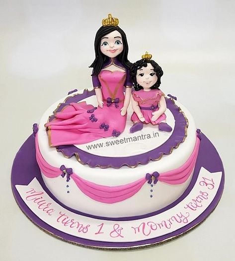 Mother And Daughter Images, Cake For Mother, Birthday Cake For Daughter, Happy Birthday Mom From Daughter, Mother Birthday Cake, Cake For Mom, Wedding Cake Centerpieces, Wedding Cake Options, Birthday Cake For Mom