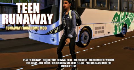 Sims 4 Robbery Mod, Get To Work Sims 4 Cc, Sims 4 Gang Cc, Sims Overrides, Runaway From Home, Sims 4 Teen Mods, Wicked Whims Sims 4, Sims 4 Jobs, Sims 4 Tsr