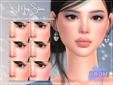 Ts4 Highlighter, Sims 4 Makeup Cc Blush, Makeup Cc, Sims 4 Cc Makeup, Sims Resource, Sims 4 Clothing, The Sims, Highlighter, Sims Cc