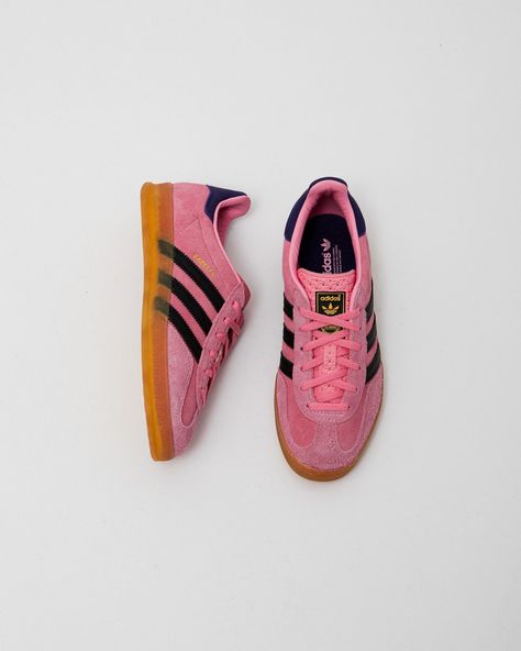 Like a dazzling dash of ruby light, the pink suede Gazelle Indoor from adidas Originals is a certified head-turner. Get yourself some authentic terrace good looks with our limited restock, available now at the link in bio. Popular Sports, Pink Adidas, Pink Suede, The Pink, Copenhagen, Adidas Originals, Womens Sneakers, Link In Bio, Terrace